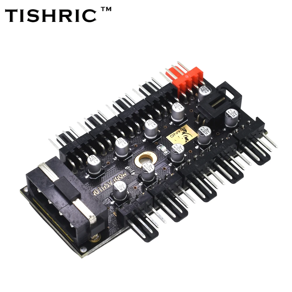 TISHRIC 2018 Upgrade PC 1 до 10 4Pin Molex кулер охлаждающий вентилятор концентратор сплиттер