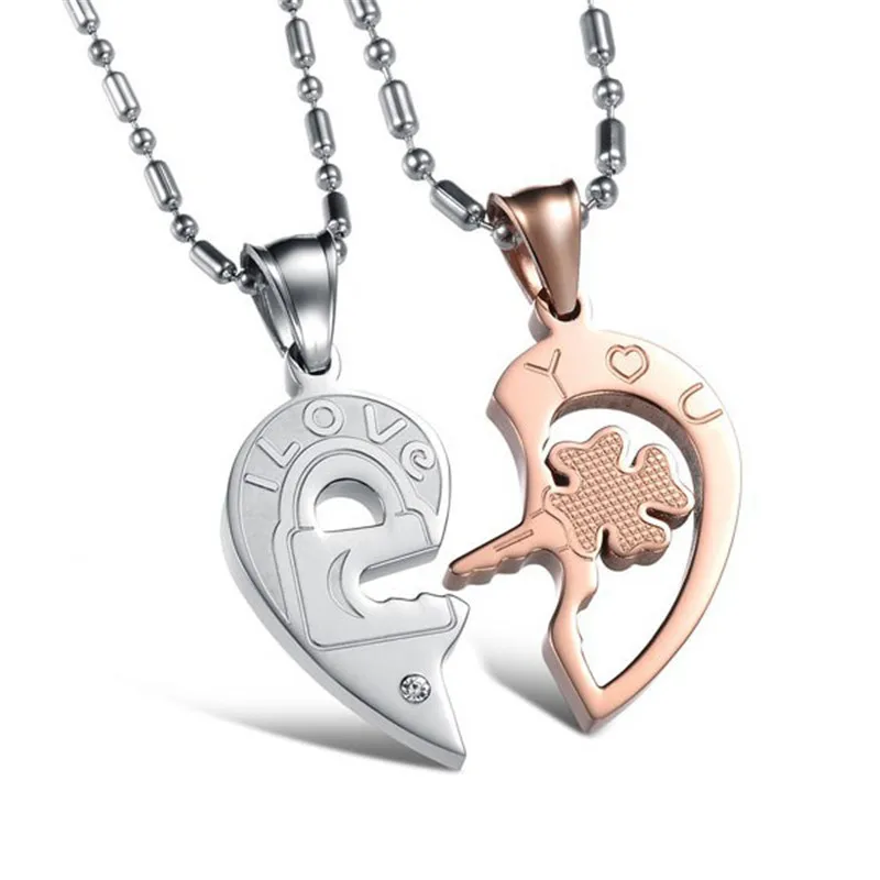 Ожерелье из нержавеющей стали для пар с надписью Love Story|couple necklace|necklace stainlessbook pendant |