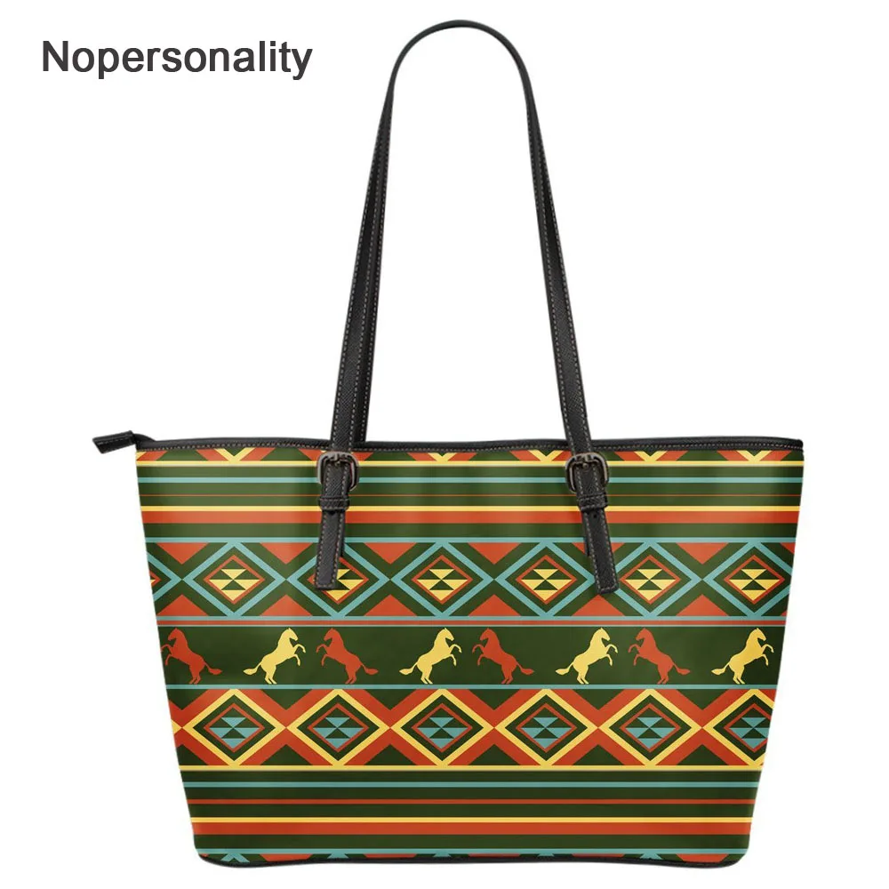 Nopersonality чехол в стиле Crazy Horse из искусственной кожи Сумка тоут с принтом для женщин