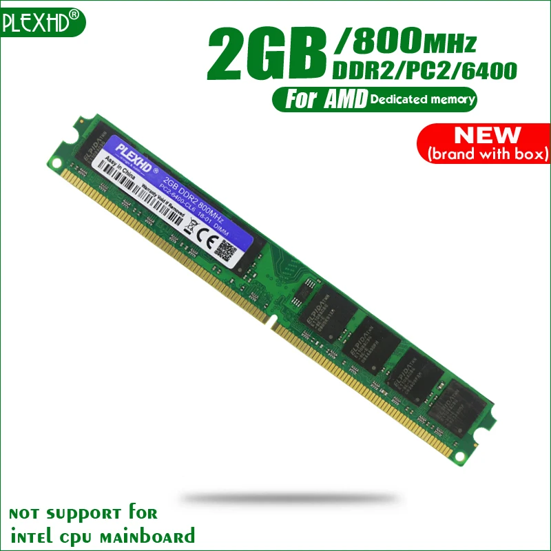 Оперативная память PLEXHD DDR2 2 Гб 800 МГц 2G PC2 6400 | Компьютеры и офис