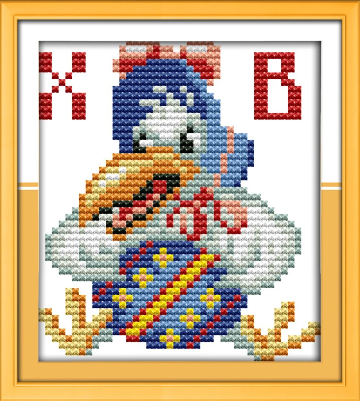 

Cool bird cross stitch kit 14ct 11ct count print canvas stitches embroidery DIY handmade needlework plus