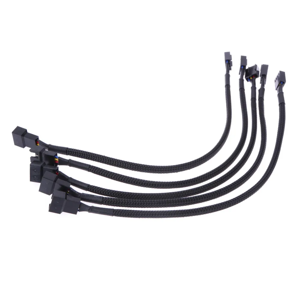 5 шт. 4 контактный 12 дюймовый компьютерный удлинитель для ЦП|extension power cable|pwm