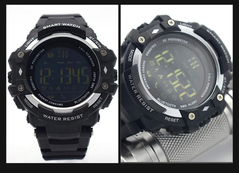 Bounabay водонепроницаемые наручные электронные автоматические часы для мужчин