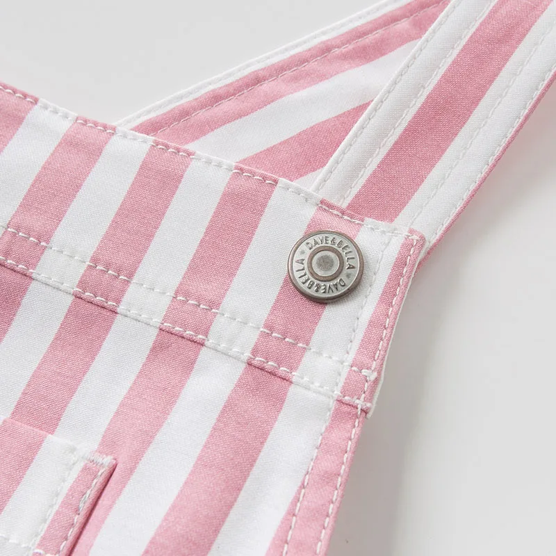 DBK9803 dave bella kids Dress girls sleeveless spring dresses dress children birthday party boutique striped | Детская одежда и