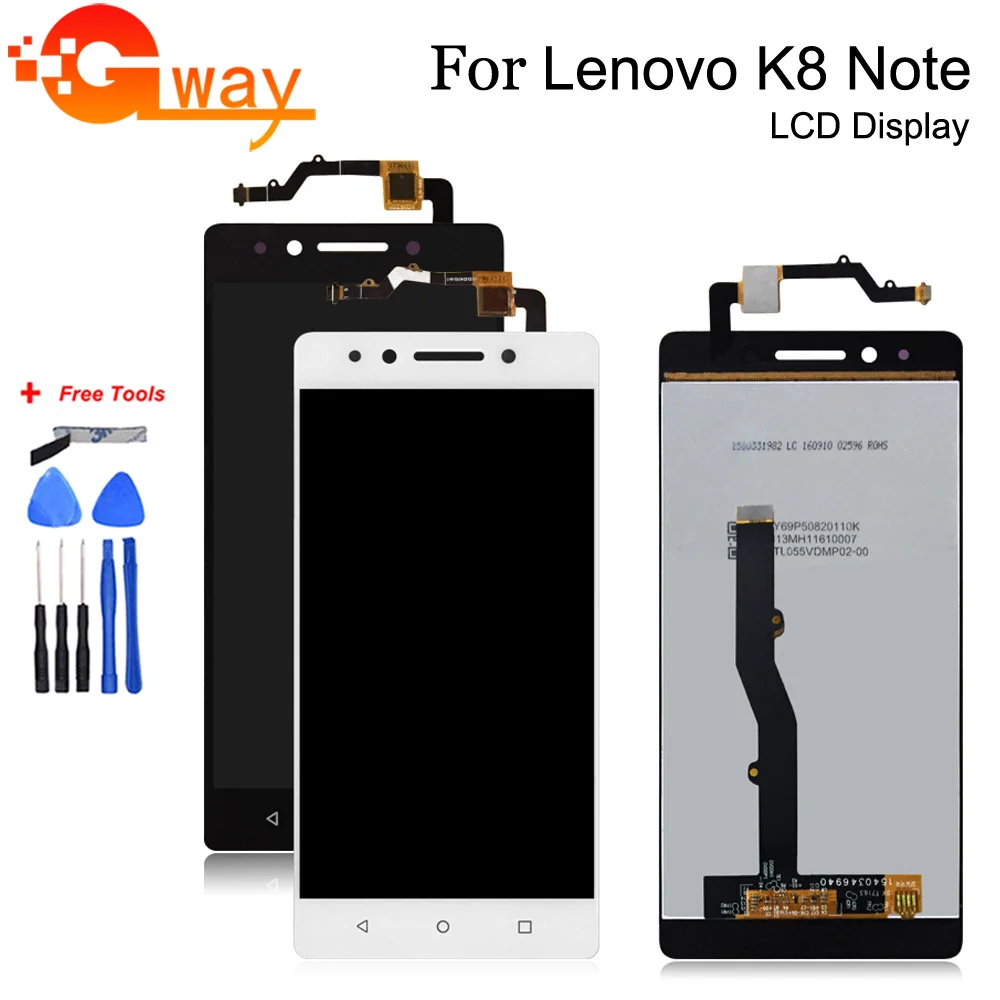Для Lenovo K8 Note XT1902 3 2 ЖК дисплей сенсорный экран дигитайзер сборка Замена