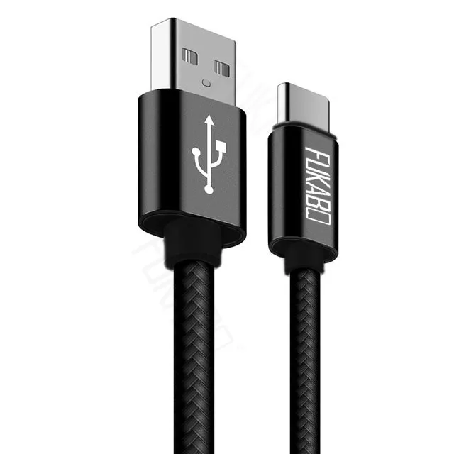 Black 2.4A usb type-C кабель для huawei P30 Pro mate 20 Xiaomi Redmi Note 7 шнур для samsung Galaxy S10 S9 Plus A50 Быстрая зарядка USB - Цвет: Black