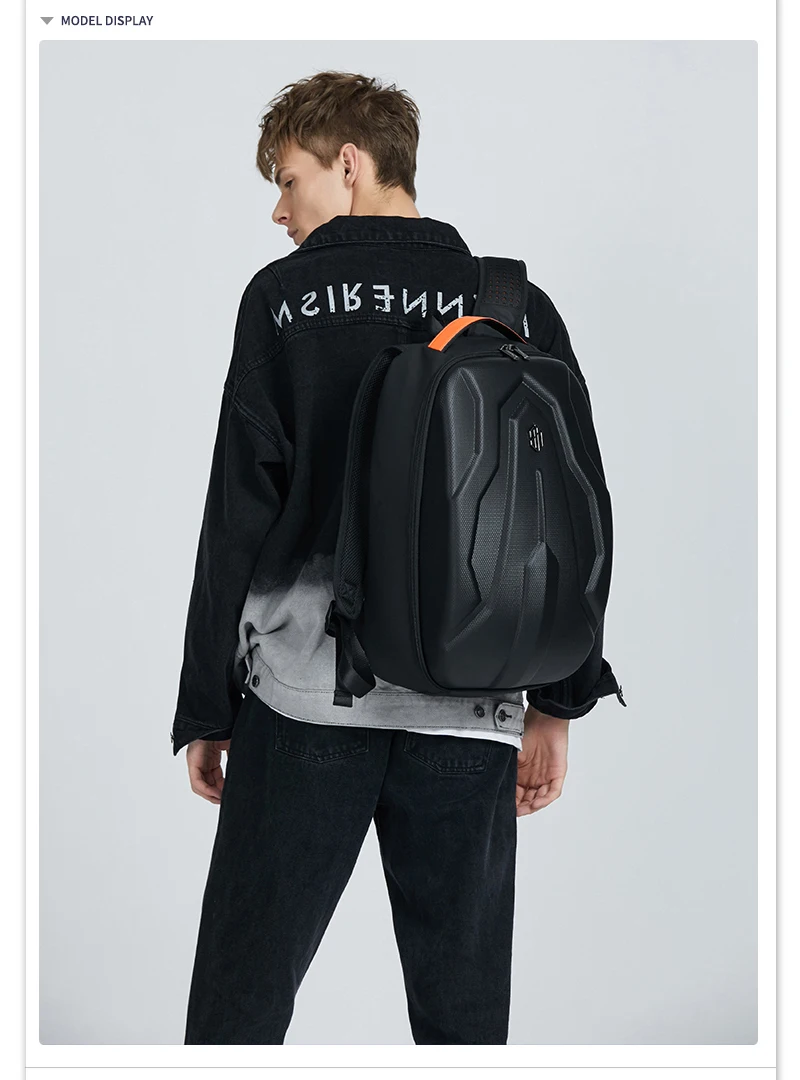 ARCTIC HUNTER Fashion large-capacity backpack men's trend backpack street hard shell multi-function computer bag water-proof bag