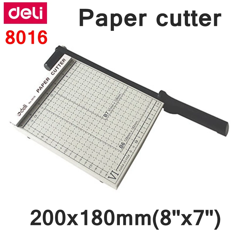 [ReadStar]Deli 8016 ручной триммер для бумаги размер 200x180 мм (8 &quotx 7&quot) маленький с резаком