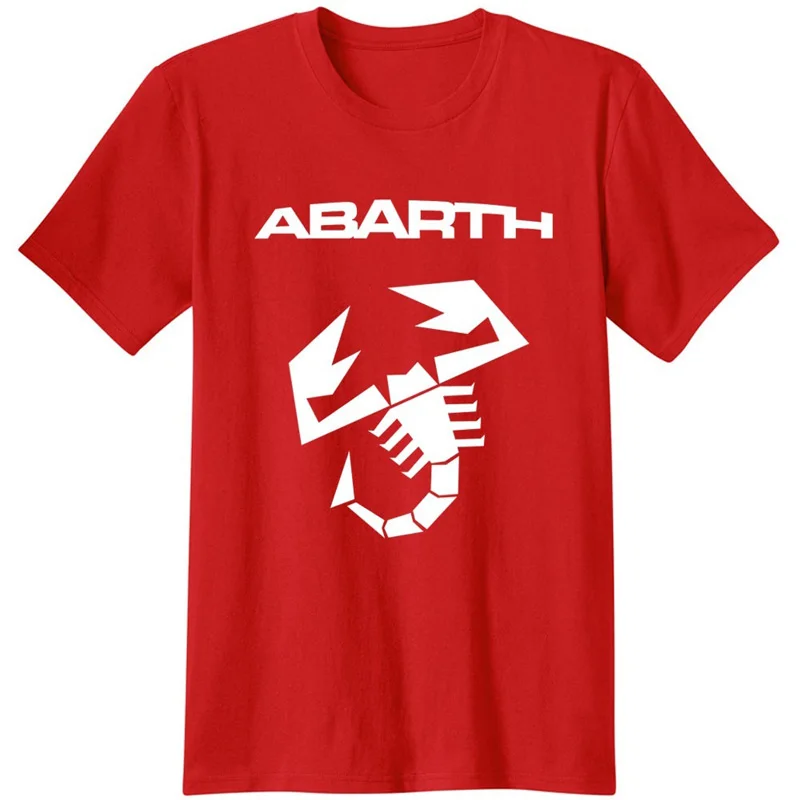 ABARTH Скорпион Logo футболка camiseta Высокое качество 100% хлопковые топы Футболки для