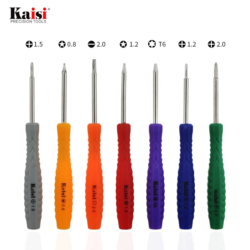 Kaisi 10 шт./лот 1 2 5 0 Phillips 8 Torx щелевые T6 мини Магнитная отвертка для телефона