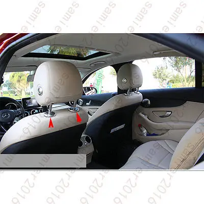 4 шт. хромированный чехол на подголовник сиденья для Mercedes Benz GLC Class X205 2016 2017|Лепнина