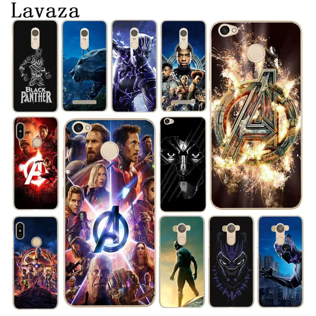 Жесткий чехол для телефона Lavaza Marvel Avengers для Xiaomi Redmi K20 Pro 8A 7A 5A 6A 4A Note 8 7 5 4X6 Pro, Черная пантера