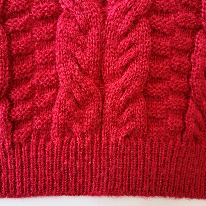 Сексуальный ретро свитер с воротником-стойкой Осень-зима женские толстые