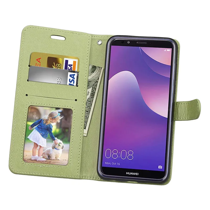 Чехол книжка из искусственной кожи для Huawei Y7 2018/Nova 2 Lite/Honor 7C/Enjoy 8|Чехлы-портмоне| |