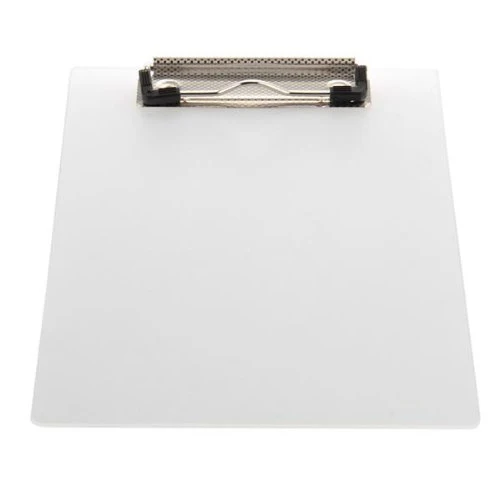 

SOSW-Clipboard Plate Door Translucent Block clip for Paper A5 Office