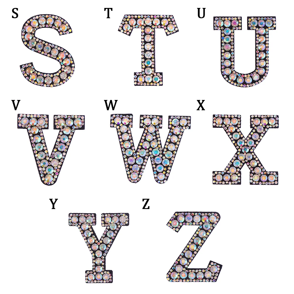 A-Z, стразы, буквы, алфавит, аппликация, 3D, железная нашивка, значок для одежды, сумка, обувь, одежда, нашивки для вышивки, поделки своими руками