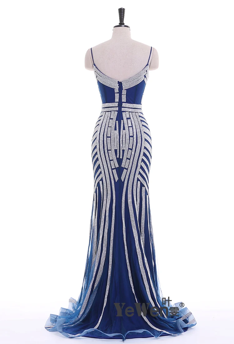 Robe De Soiree, вечерние платья русалки, Длинные вечерние платья золотого, красного, королевского, синего цвета с кристаллами, африканские вечерние платья для выпускного вечера, вечернее платье