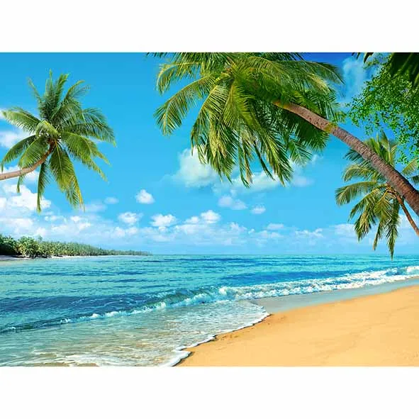 Allenjoy фотографический фон летние праздники голубое море небо пляж остров новый