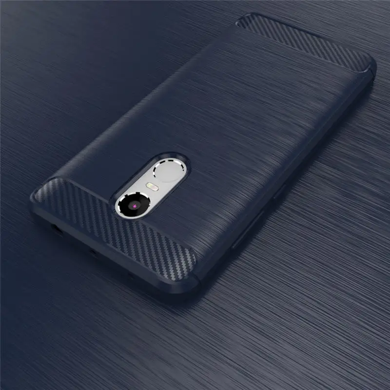 Phone Case For Xiaomi Redmi Note 4 4pro Carbon Fiber Texture Brushed Soft Silicone TPU Back Cover /4pro |
