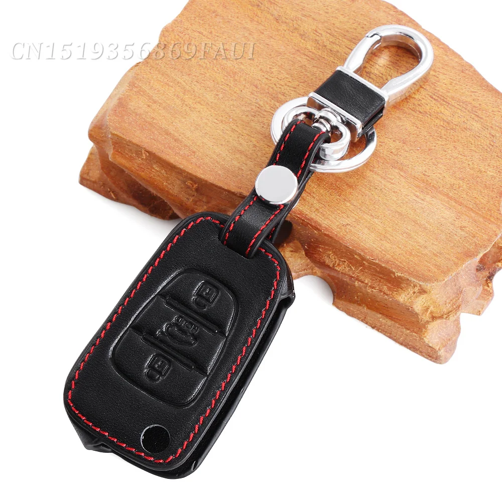 Чехол для ключей из натуральной кожи Kia RIO K2 K5 Sportage Sorento Hyundai i20 i30 i35 iX20 iX35 Solaris Verna|cover