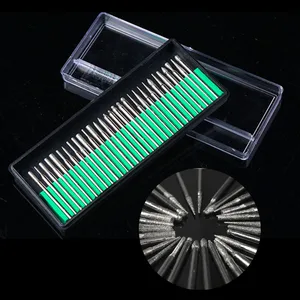 Вращающийся инструмент 30 шт. 2,353,0 мм хвостовик набор алмазных боров для Dremel электрический шлифовальный станок аксессуары для электроинструмента абразивные инструменты