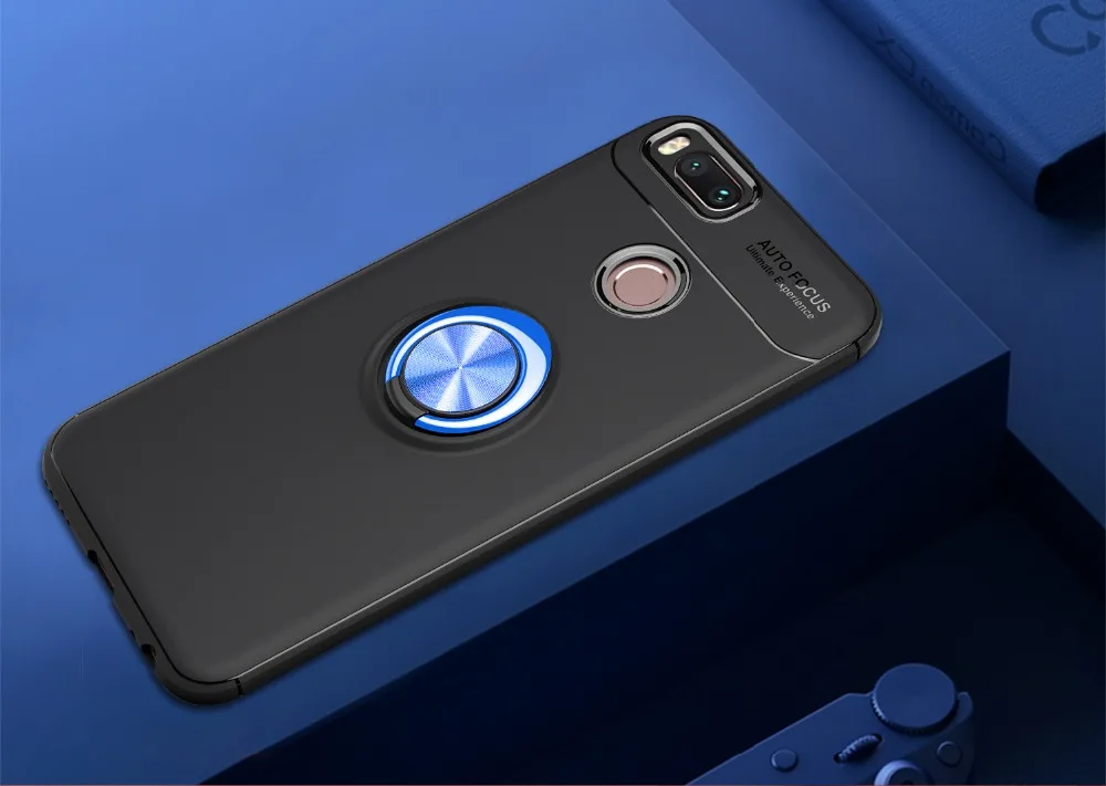 Роскошный магнитный автомобильный кронштейн, кольцевой чехол для Xiaomi Mi A1 A2, противоударный Полный Чехол для Xiaomi Mi 5X 6X, Мягкий Силиконовый ТПУ чехол