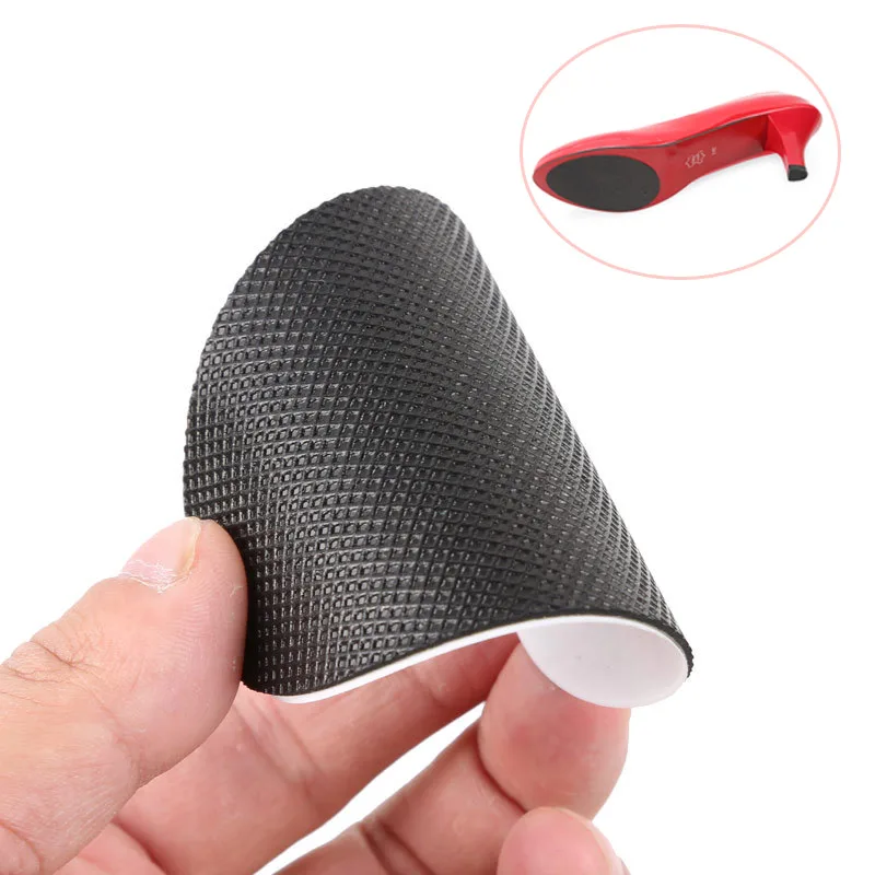 Women Rubber Shoe Pads Forefoot Inserts High Heels Soles Sticker Anti-Slip Adhesive Shoes Cushion Insoles Protector 2 Pairs/lot