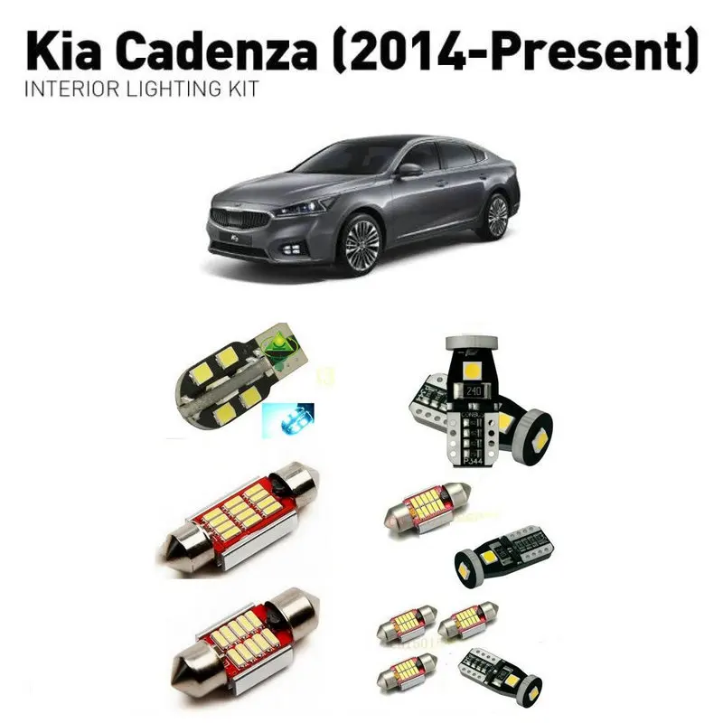 Led interior lights For Kia cadenza 2014+ 10pc Lights Cars lighting kit automotive bulbs Canbus | Автомобили и мотоциклы