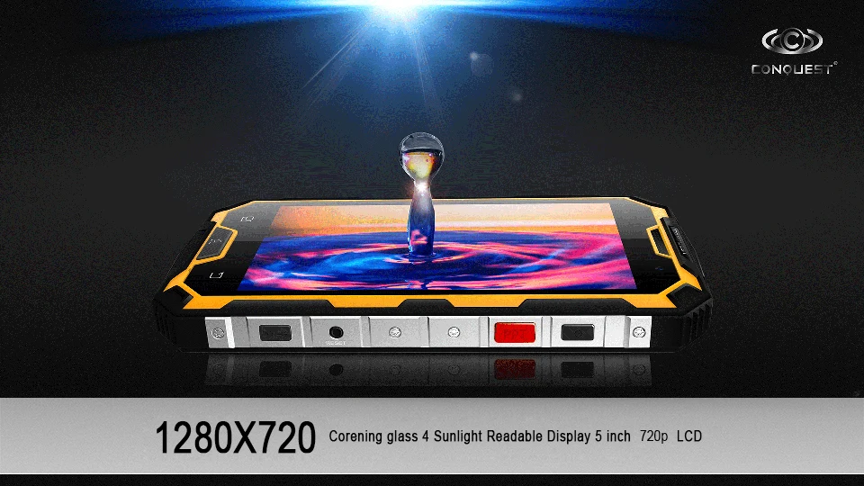 Conquest S8 IP68 водонепроницаемый ударопрочный 4G смартфон 3 ГБ ОЗУ 32 Гб ПЗУ MTK6735 четырехъядерный Android 5,1 6000 мАч аккумулятор мобильный телефон