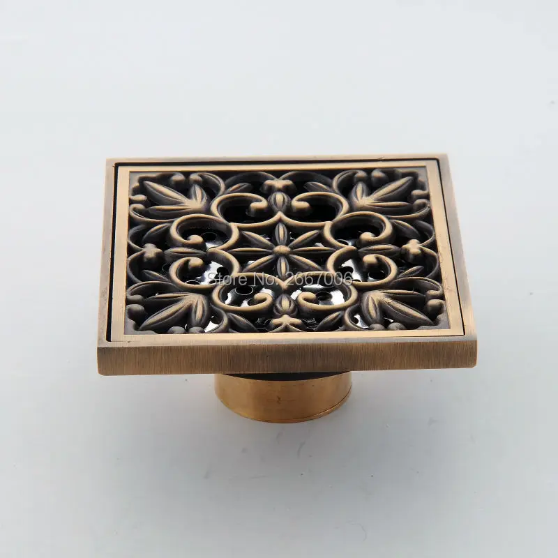 Бесплатная доставка новый дизайн латунный художественный тропический дренаж 10*10