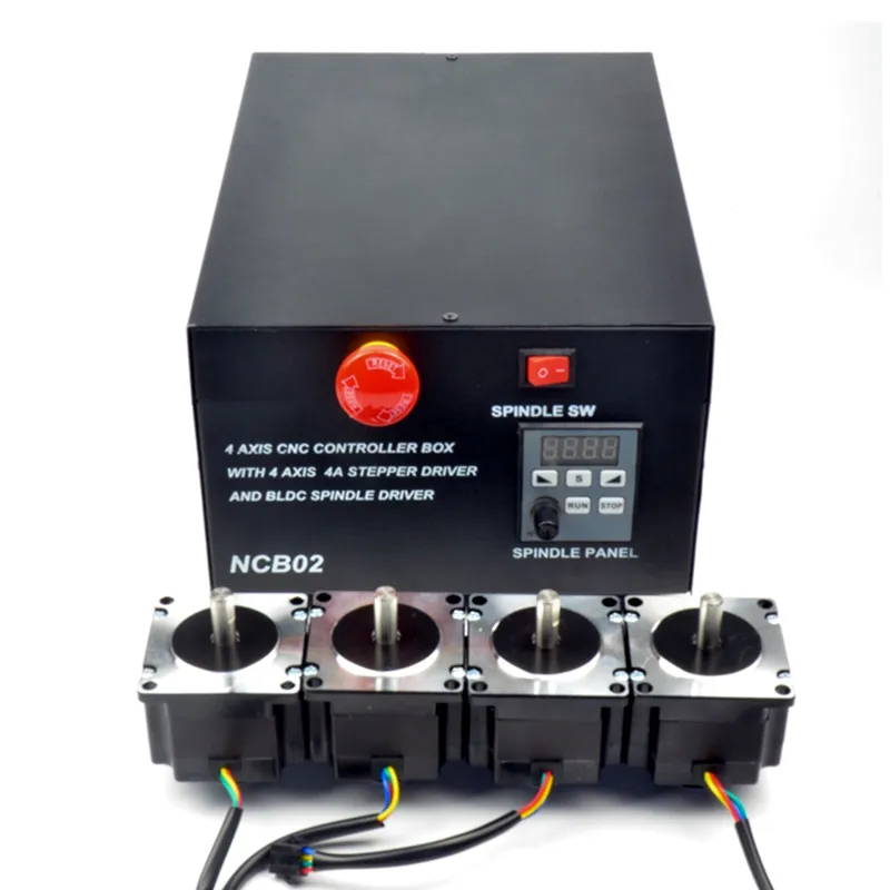 Деревянный ЧПУ гравировальный станок управления коробка 4 оси MACH3 USB интерфейс