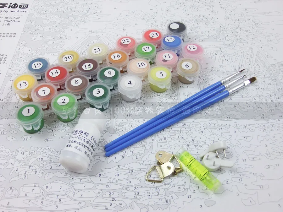 Специальное предложение Подлинная DIY Цифровая живопись пейзаж ручная роспись