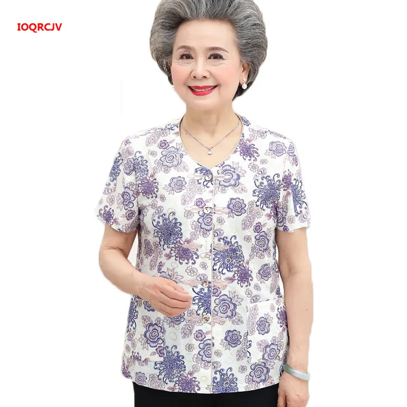 Женская блузка с коротким рукавом и принтом летняя Тонкая модель W974 2019|Блузки| |