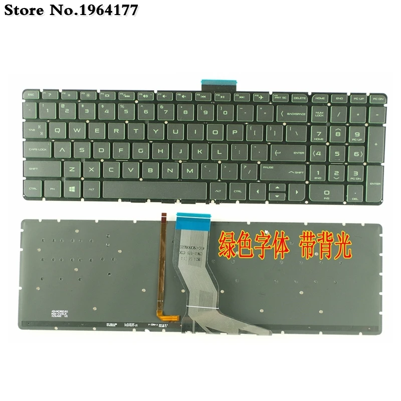 

new US laptop Keyboard for HP Pavilion 15-ab 15-ak 15-ab000 15-ab100 15-ab200 15z-ab100 15z-ab 15AK 15ab Backlit no Frame