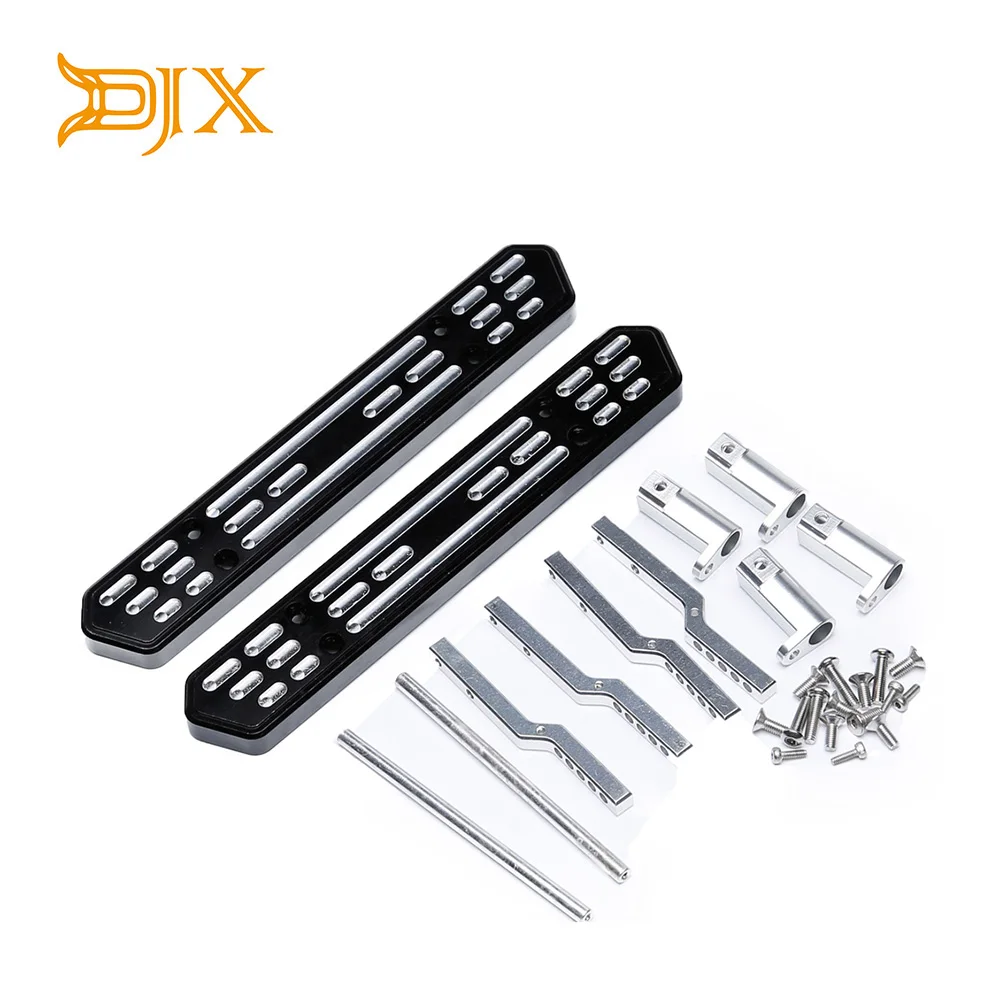 DJX 1 пара легированная металлическая боковая ступня для 1/10 RC Гусеничный осевого