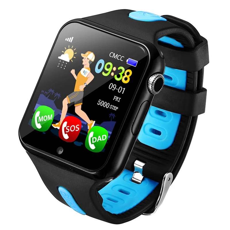 Gps часы для детей Поддержка sim карты камера безопасности Smartwatch водонепроницаемый