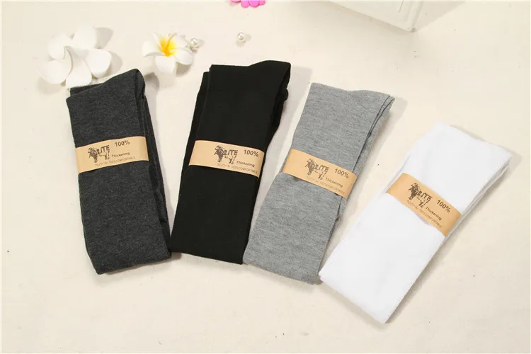 Женские Высококачественные зимние хлопковые чулки сексуальные выше колена для