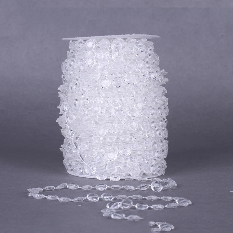 Гирлянда 30 м из акриловых бусин с бриллиантами нитка сделай сам занавеска для