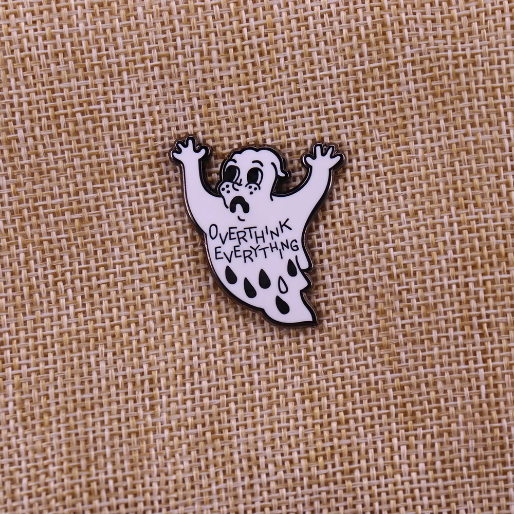 ghost hard enamel pin badge