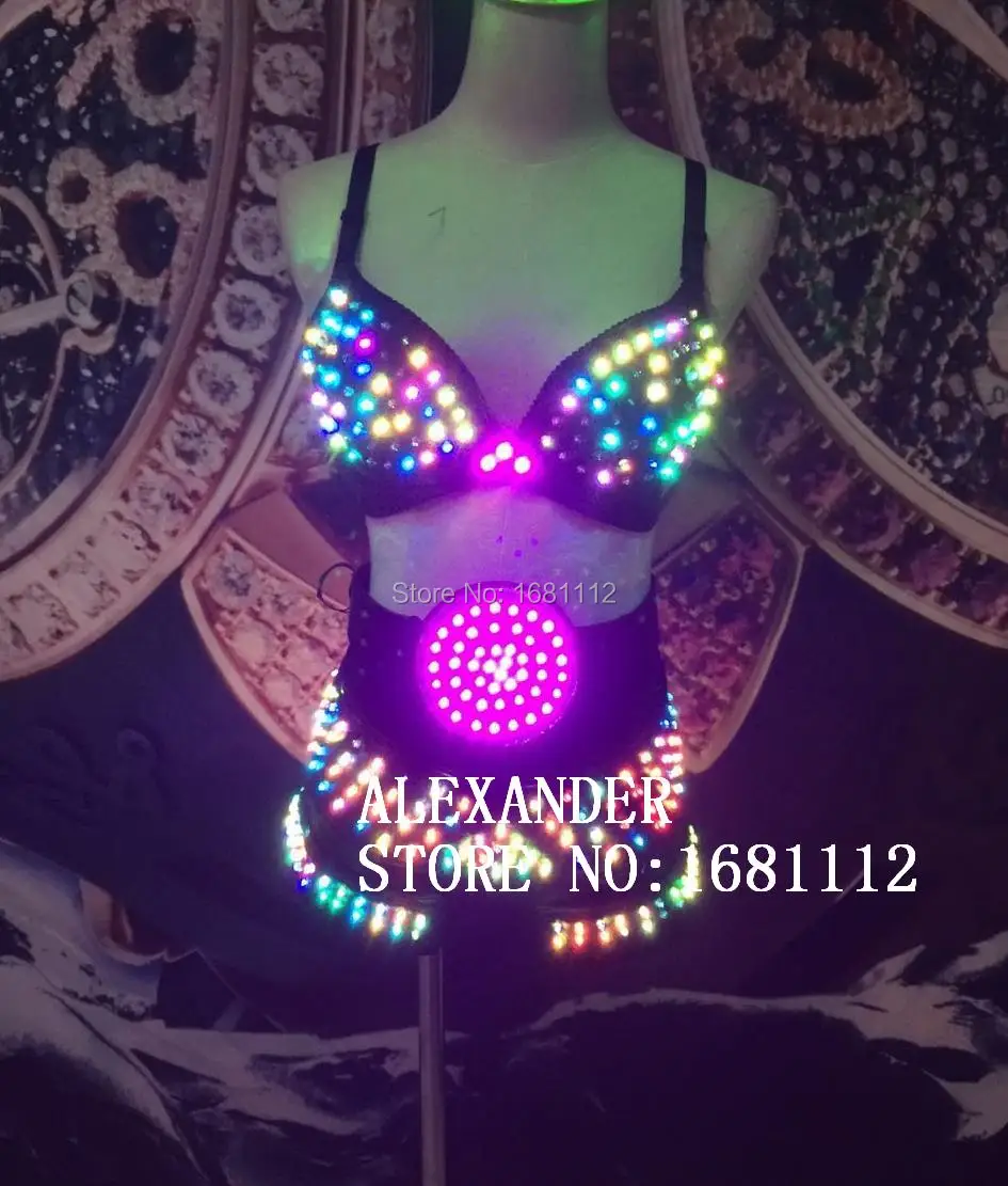 Женский светящийся костюм led/Горячая Распродажа Новый стиль сексуальный женский