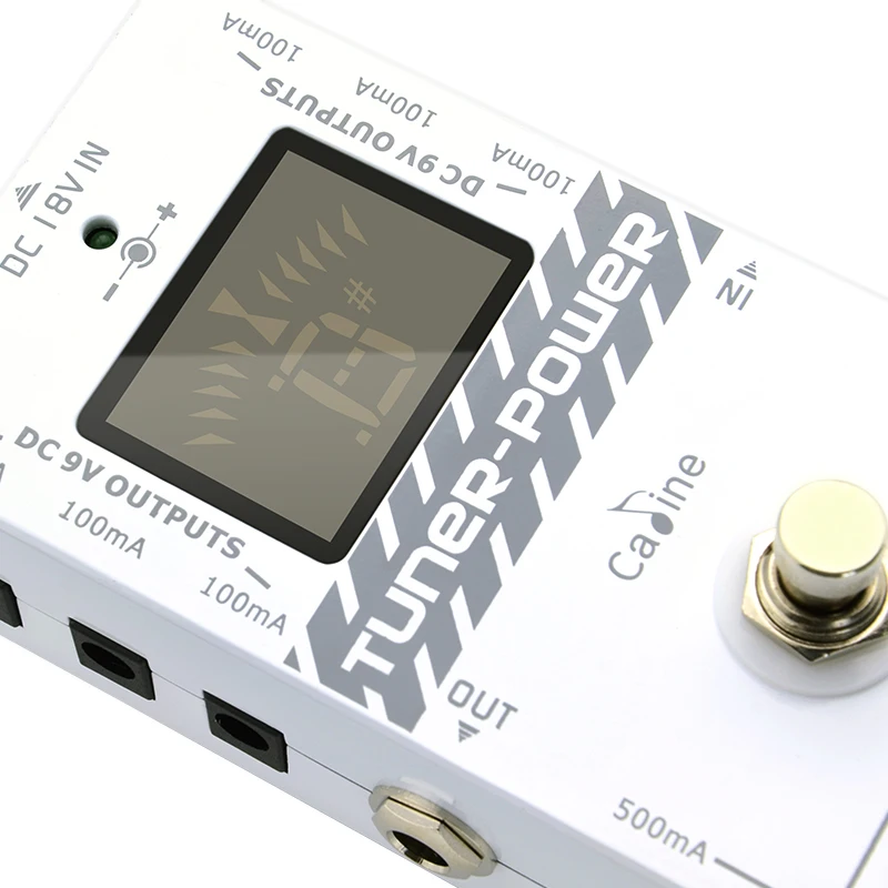Caline CP-09 Многофункциональный 2-в-1 гитарный тюнер DC 9V педаль эффектов для электрогитары Мощность 8 solated Выход педаль адаптер cp09