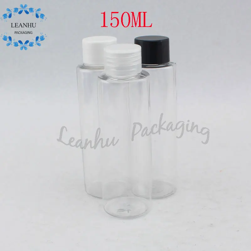 Прозрачная бутылка для воды из ПЭТ с яркой кожей винтовыми крышками многоразовый