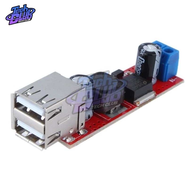 DC 6V-40V To 5V 3A Double USB Charge DC-DC LM2596 Step-downConverter Module For Vehicle Charger | Инструменты