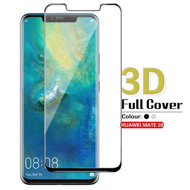 3D полное покрытие закаленное стекло для Mate 20 Pro RS X 20pro 20RS 20X Передняя крышка
