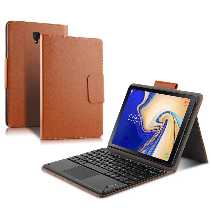 Защитный чехол из искусственной кожи с клавиатурой для Samsung Galaxy Tab S4 10 5 SM-T830 T835 T837