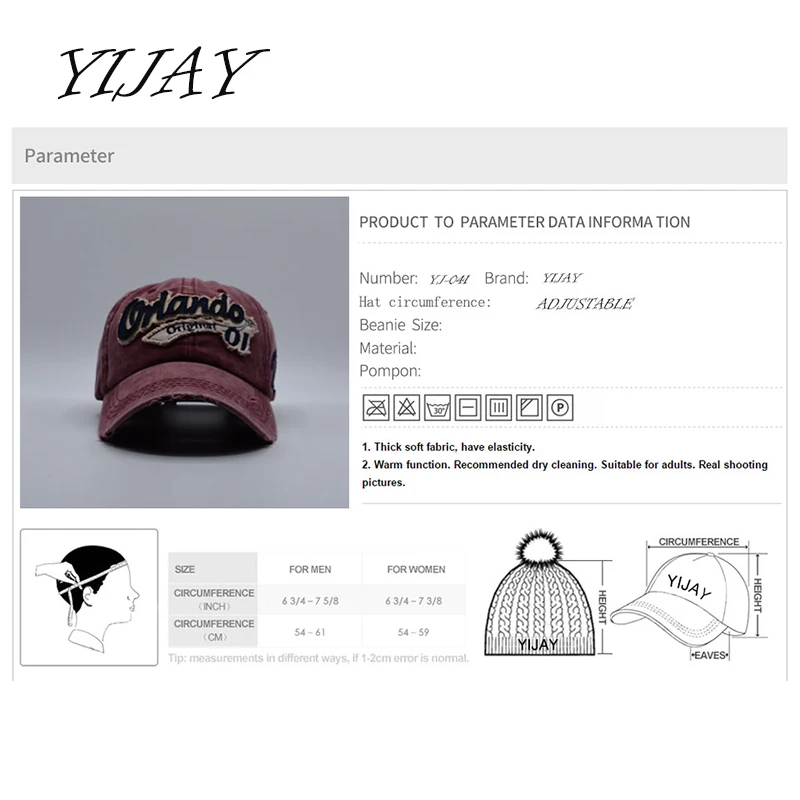 Бейсболки YIJAY с эффектом потертости бейсболки для папы женские snapback шапки мужчин