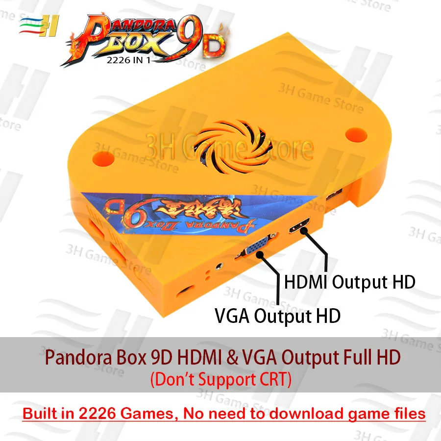 Pandora Box 9d 2226 в 1 аркадная версия доска для игры JAMMA поддержка 3P 4P игры usb можно подключить геймпад hdmi vga для аркадной машины