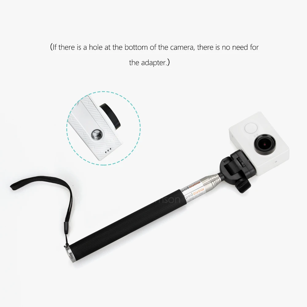 Vamson for Xiaomi yi Aluminum Extendible Monopod Tripod Adapter Phone Clip for Gopro 7 6 5 Camera for Huawei Mobile phone VP401 images - 6