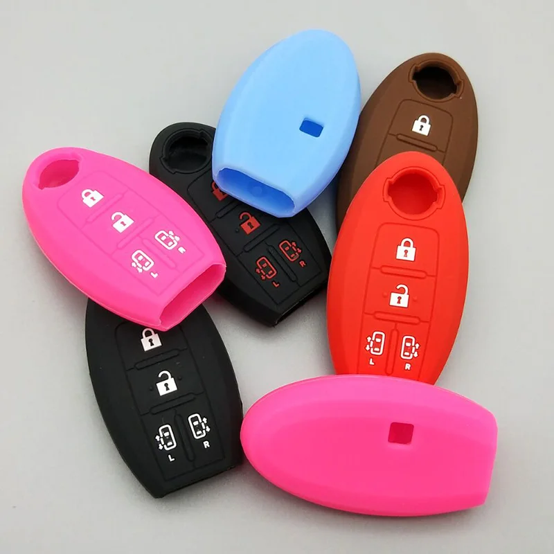 10 шт. силиконовый резиновый чехол для автомобильного ключа Nissan quest Elgrand Nv200 Evalia