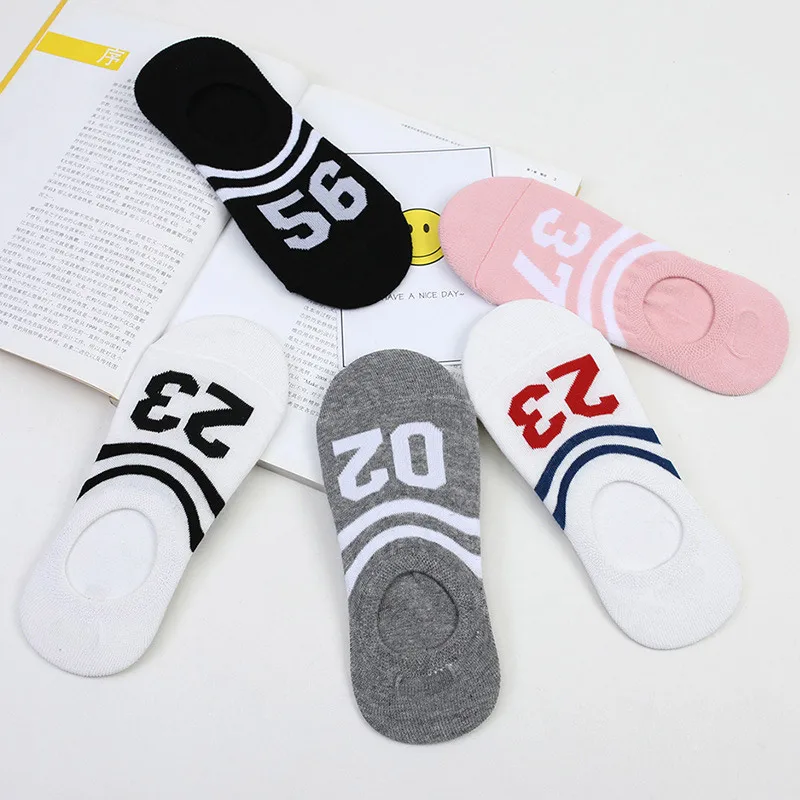 2 Pairs/Lot Summer Women's Spring And New Letter Socks Invisible Casual 5 Colors | Женская одежда